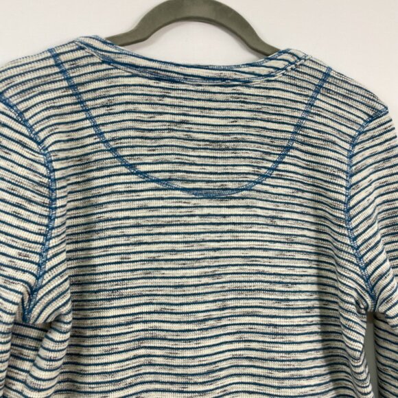 *SUNDANCE Embroidered Space Dyed Waffle Knit Thermal Henley Top Size S - Picture 8 of 13